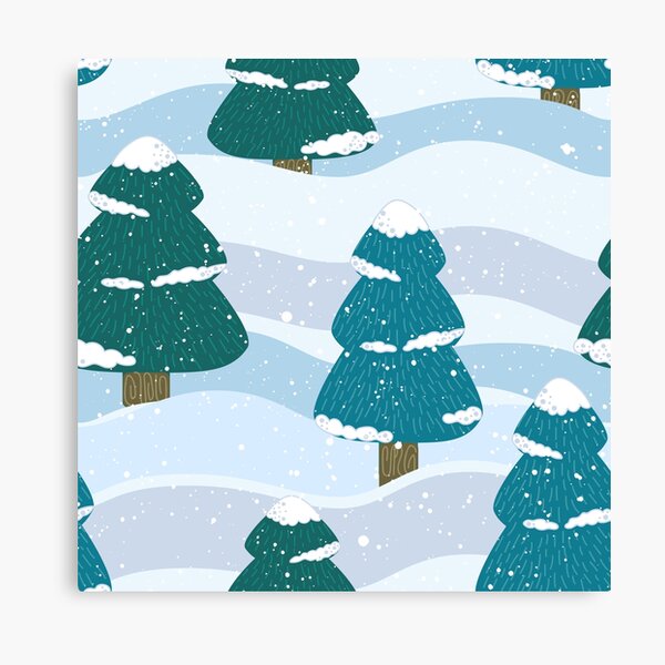 Item preview, Snowy Winter Pine Trees designed and sold by tanyadraws.