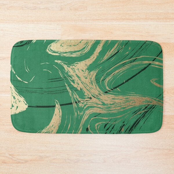 Item preview, Green and Gold Marble Pattern designed and sold by WOW TeesAndThings.