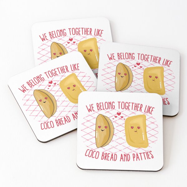 Item preview, We Belong Together Like Coco Bread and Patties designed and sold by Kawaiindoodle.