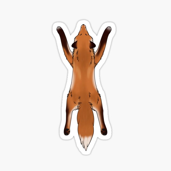 Red Fox Pelt Sticker