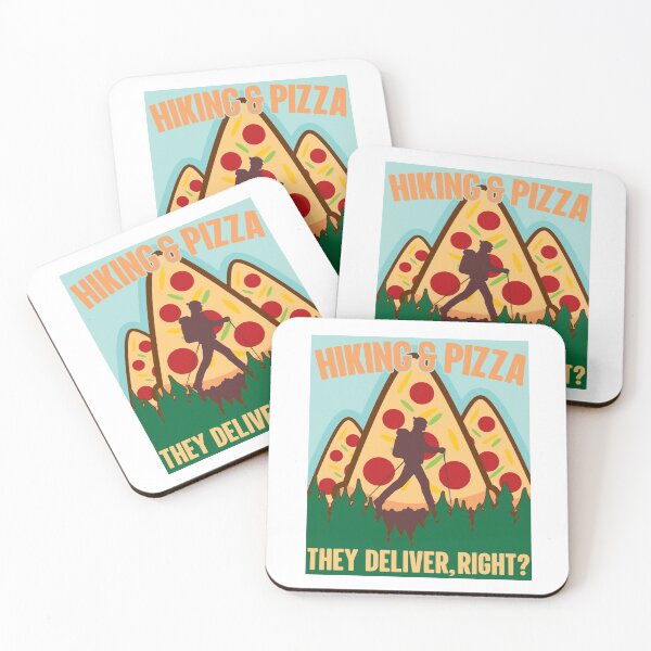 Item preview, Hiking And Pizza | They Deliver Right? designed and sold by GravitiTees.