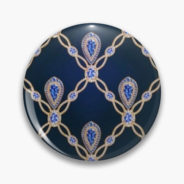 Item preview, Sapphire Jewelry pattern with dark blue background designed and sold by astrunb5.