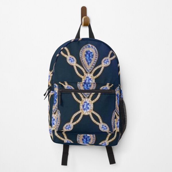 Item preview, Sapphire Jewelry pattern with dark blue background designed and sold by astrunb5.
