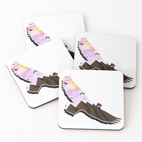 Item preview, Eagle Silhouette; Sunrise Mountain Scene; Black Birds  designed and sold by Mai Designs.