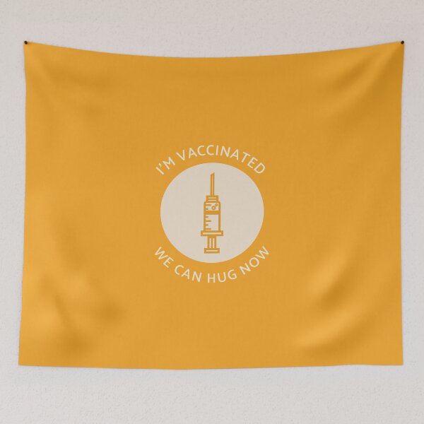 Item preview, I'm Vaccinated We Can Hug Now ® designed and sold by Halla-Merch.
