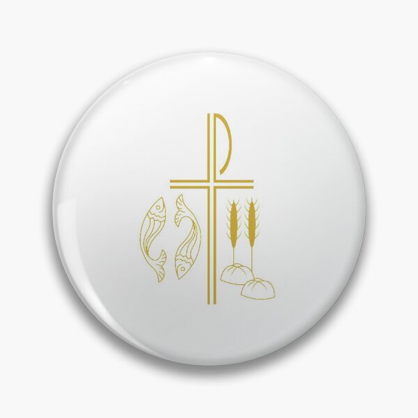 Item preview, Chi Rho, Wheat, Bread and Fish designed and sold by stickercircle.