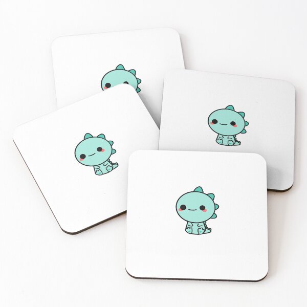 Item preview, cute teal dinosaur designed and sold by Meri Kessler.