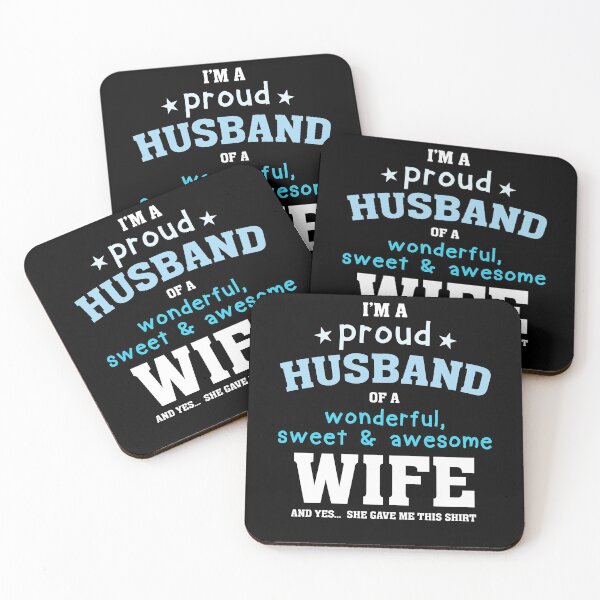 Item preview, Proud husband wonderful and sweet wife designed and sold by teesakura90.