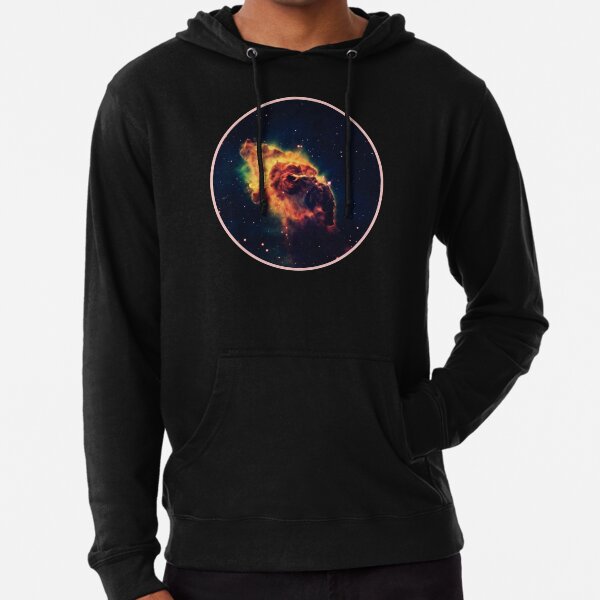 Weltraumuniversum Nebel Leichter Hoodie