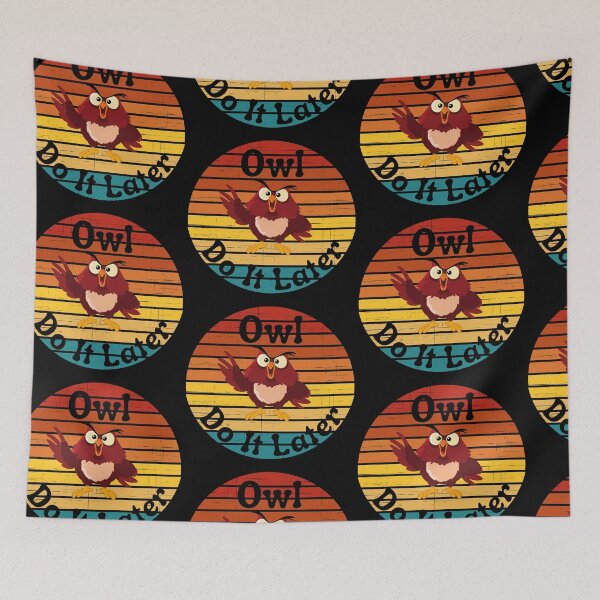 Item preview, Owl Do It Later designed and sold by StephenMollie.