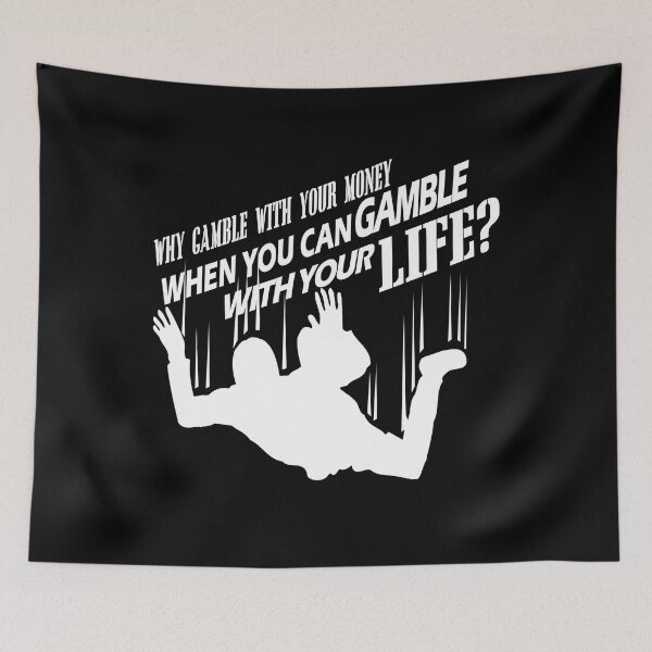 Item preview, WHY GAMBLE WITH YOUR MONEY WHEN YOU CAN GAMBLE WITH YOURLIFE T-Shirt designed and sold by bigerdan.