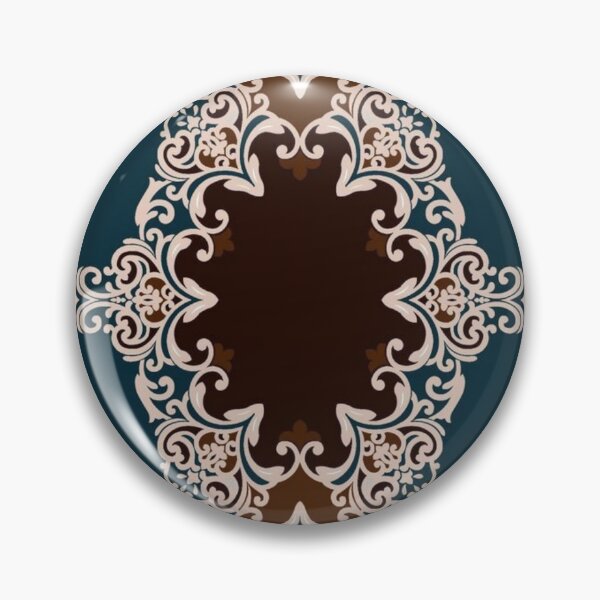 Item preview, Unique Victorian brown and blue pattern designed and sold by astrunb5.