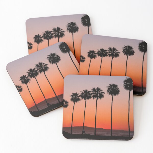 Item preview, Silhouette Palm Trees Beach Sunset designed and sold by henrymencia.