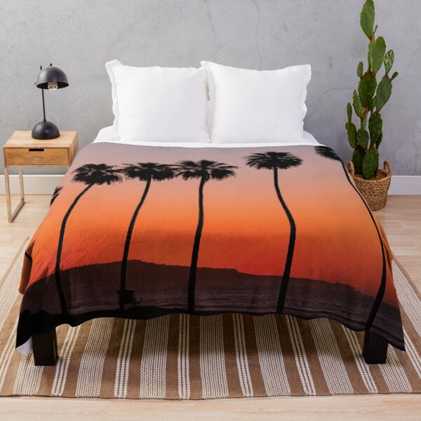 Item preview, Silhouette Palm Trees Beach Sunset designed and sold by henrymencia.