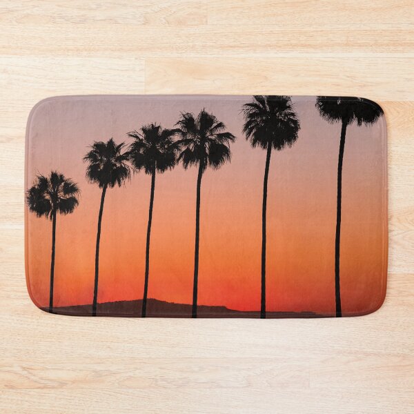 Item preview, Silhouette Palm Trees Beach Sunset designed and sold by henrymencia.