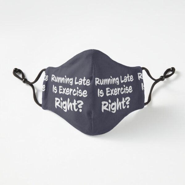 Running Late Is Exercise Right? Funny fun vintage distressed grunge (m) Fitted 3-Layer