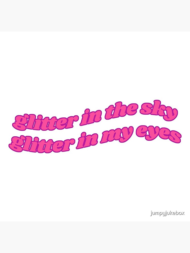 "glitter in the sky levitating dua lipa pink" Art Print for Sale by