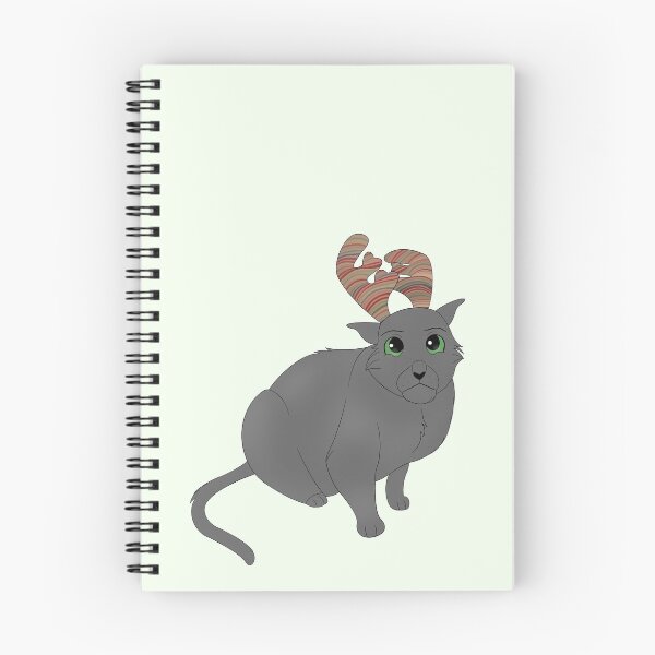 Item preview, Cartoony Cat with Antlers Illustration designed and sold by pawtraitdreams.