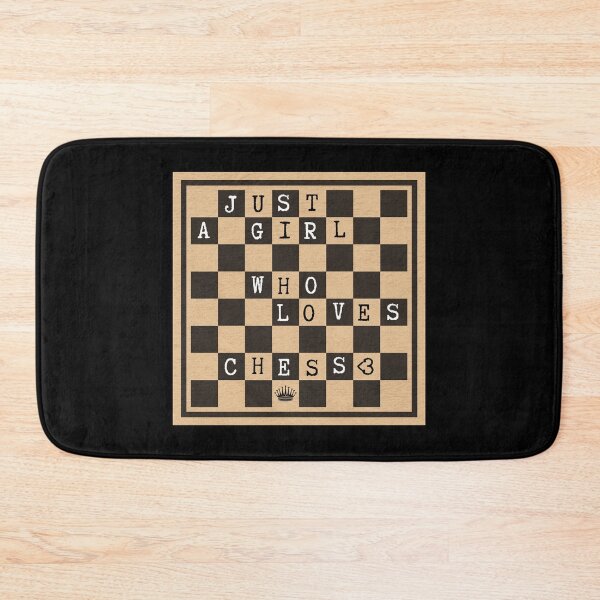Item preview, Just A Girl Who Loves Chess | CHESS BOARD designed and sold by CozyMarket.