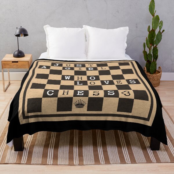 Item preview, Just A Girl Who Loves Chess | CHESS BOARD designed and sold by CozyMarket.
