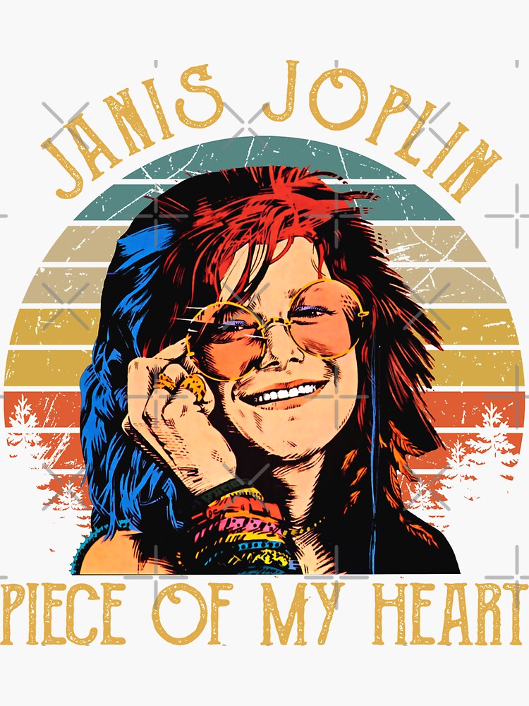 Janis Joplin Piece Of My Heart White Heart Song Lyric Wall Art Print - Red  Heart Print