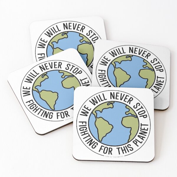Item preview, Greta Thunberg We will never stop fighting for this planet designed and sold by ktgraphicdesign.