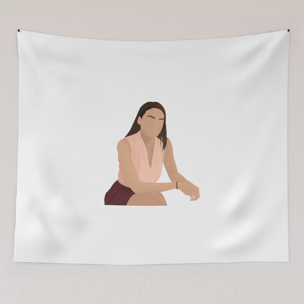Item preview, alexandria ocasio-cortez aoc photoshoot minimalist drawing (version 1) designed and sold by cameronbaba.