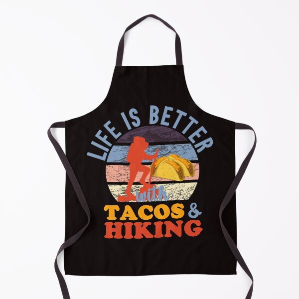Item preview, Life Is Better With Tacos And Hiking - Funny Hiking and Tacos Humor Sunset Retro Gift Idea designed and sold by leo121687.