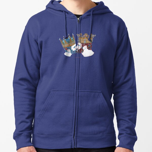zwei Königreiche Zipped Hoodie