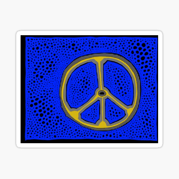 Everlasting Peace FARBIGER HALBTON Sticker