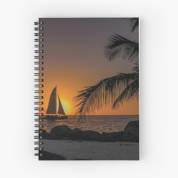 Item preview, Silhouette Palm Tree Beach Sunset Boat Cruising Sailing  designed and sold by henrymencia.