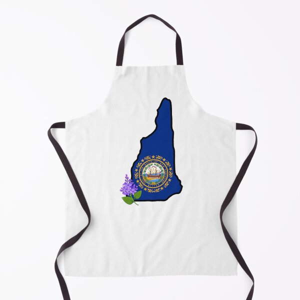 Item preview, State of New Hampshire Flag with State Flower Lilac designed and sold by Gsallicat.