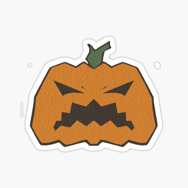 Angry Pumpkin Sticker
