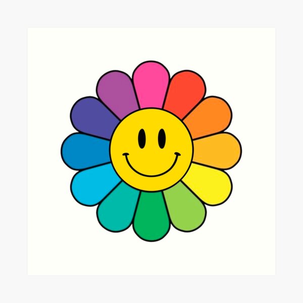 Flower Emoji Art Prints | Redbubble
