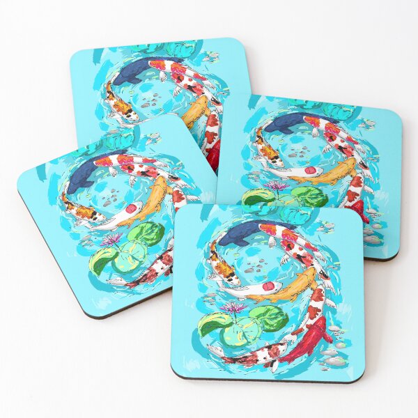 Item preview, 9 Koi Fish painting designed and sold by KennyLucky.