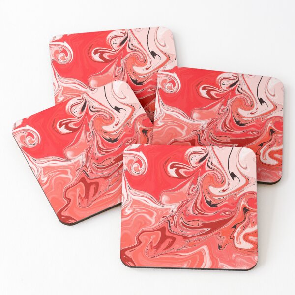 Item preview, Bright Red Marble Pattern- Liquid art designed and sold by shivani21061993.