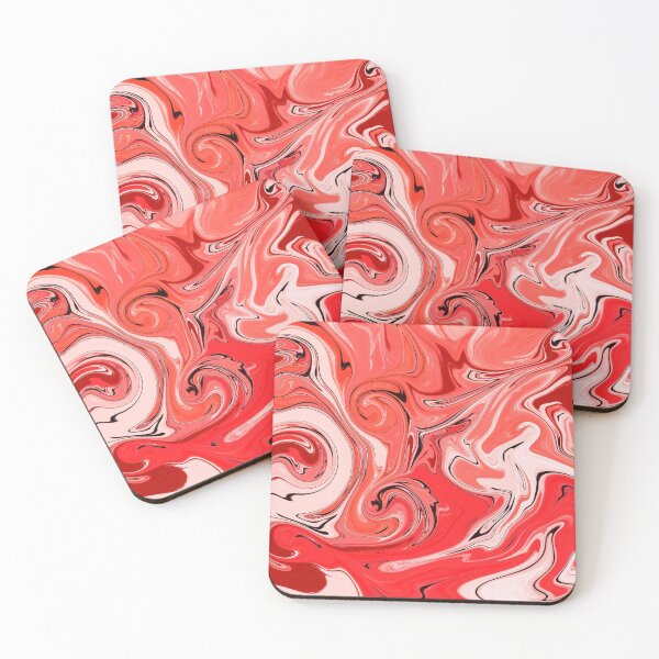Item preview, Bright Red Marble Pattern- Liquid art designed and sold by shivani21061993.