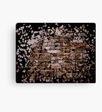Durch die Mauer brechen Leinwanddruck