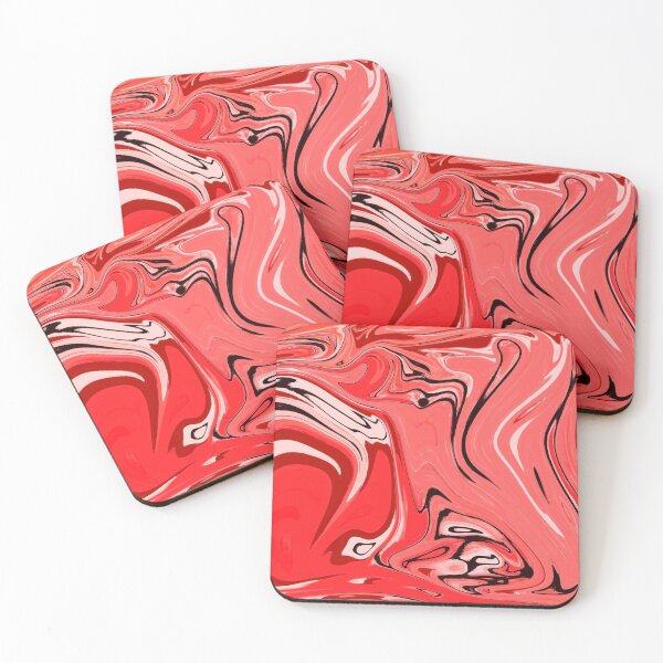 Item preview, Bright Red Marble Pattern- Liquid art designed and sold by shivani21061993.
