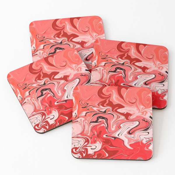Item preview, Bright Red Marble Pattern- Liquid art designed and sold by shivani21061993.