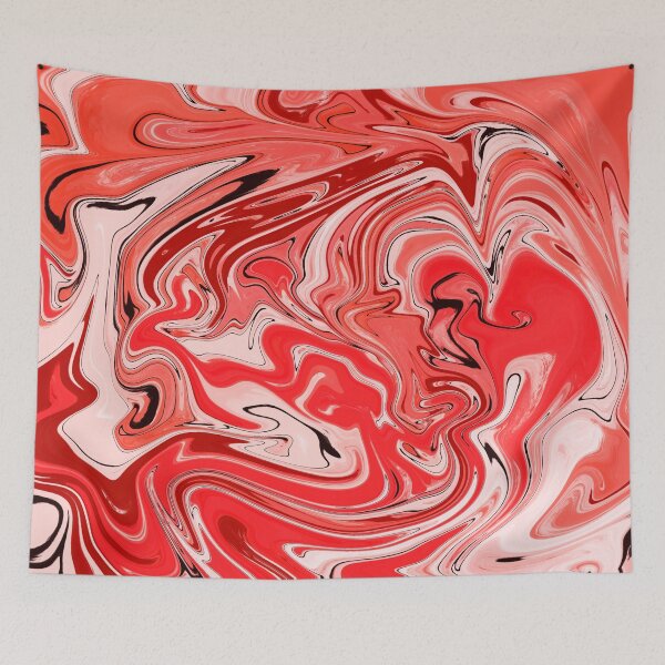 Item preview,  Bright Red Marble Pattern- Liquid art designed and sold by shivani21061993.