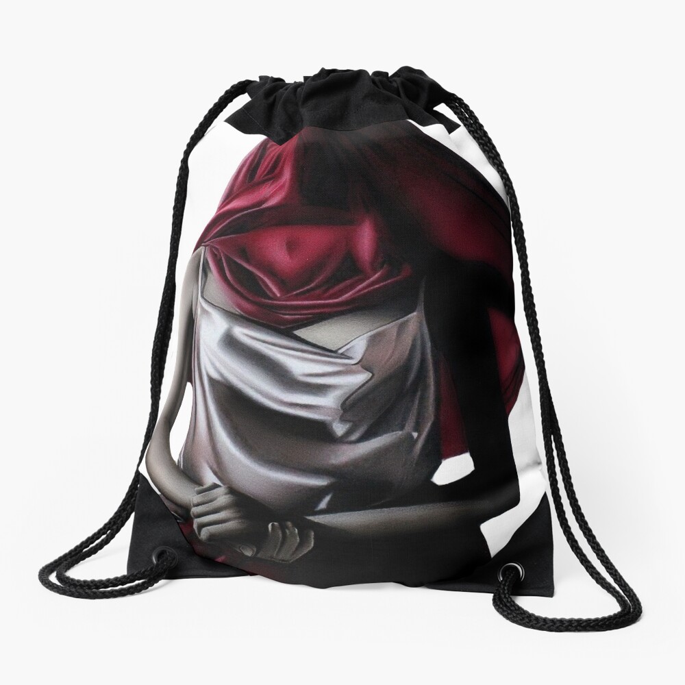 Perceived Boundaries (Colour pencil drawing) Drawstring Bag
