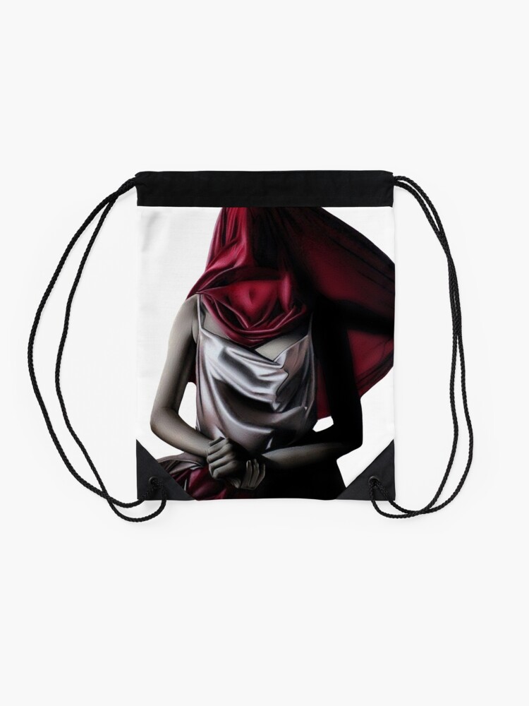 Alternate view of Perceived Boundaries (Colour pencil drawing) Drawstring Bag
