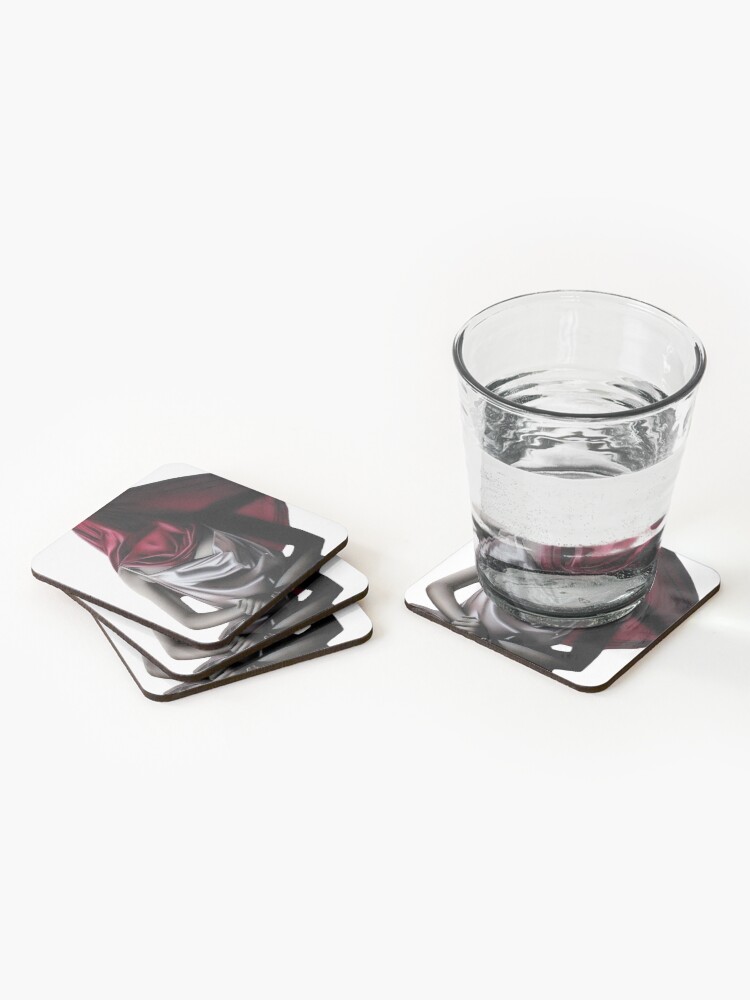 Alternate view of Perceived Boundaries (Colour pencil drawing) Coasters (Set of 4)