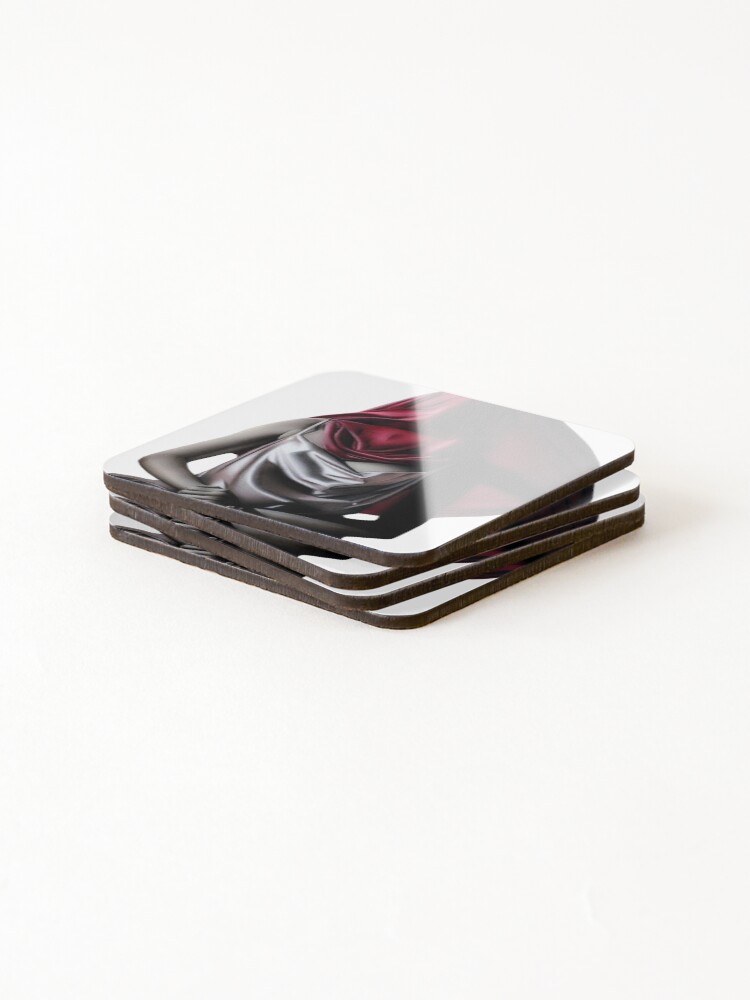 Alternate view of Perceived Boundaries (Colour pencil drawing) Coasters (Set of 4)