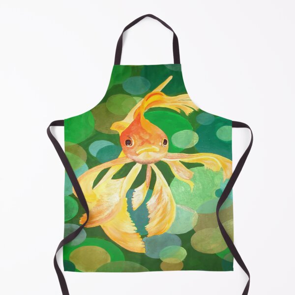 Item preview, Fantail Goldfish With Green Bubbles Vector designed and sold by taiche.
