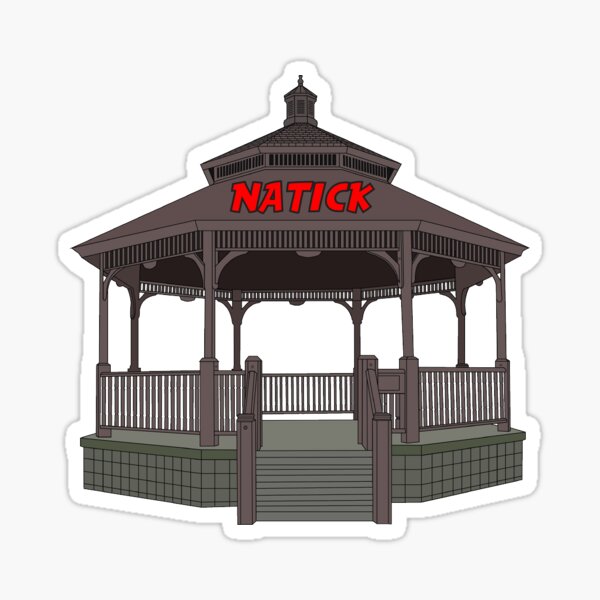 Natick Common Gazebo Sticker