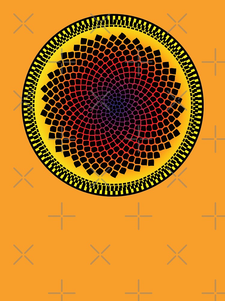 Sunflower Fibonacci Fractal Spiral by thedrumstick