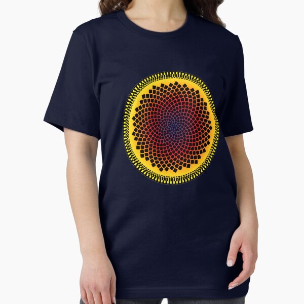 Sunflower Fibonacci Fractal Spiral Essential T-Shirt