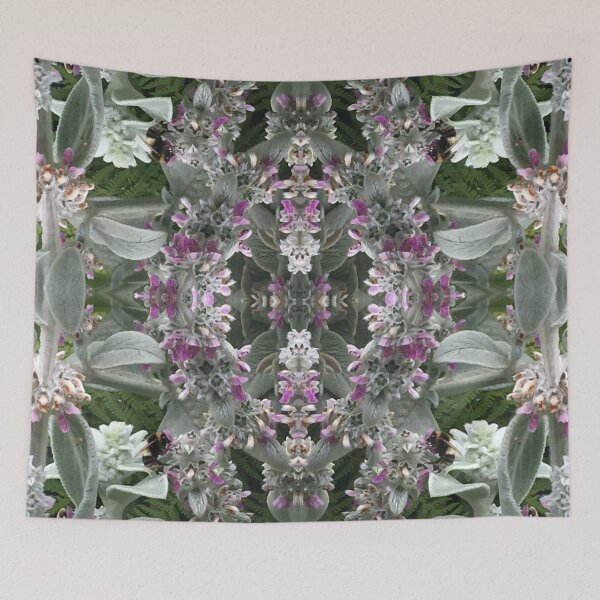 Item preview, Summering Bumblebee Murmuring Midst the Silver Leaves and Emerald Ferns designed and sold by RoseAromas.